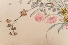 Japanese Two Panel Screen Wild Flowers - 1950342