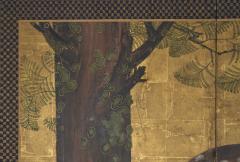 Japanese Two Panel Screen Woodland Deer - 4340574