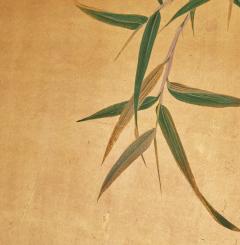 Japanese Two Panel Screen Young Bamboo on Gold - 2955782