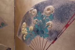 Japanese Wood Paper Folding Screen - 2907390