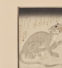Japanese Woodblock circa 1850 - 3665604