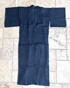 Japanese Woven Asa Double Ikat Summer Usumono Kimono Provenance - 4204097