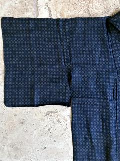 Japanese Woven Asa Double Ikat Summer Usumono Kimono Provenance - 4204098