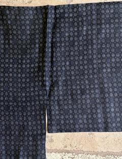 Japanese Woven Asa Double Ikat Summer Usumono Kimono Provenance - 4204102