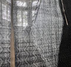 Japanese Woven Asa Double Ikat Summer Usumono Kimono Provenance - 4204311