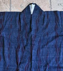 Japanese Woven Asa Double Ikat Summer Usumono Kimono Provenance - 4204317