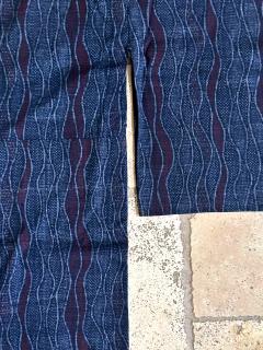 Japanese Woven Asa Double Ikat Summer Usumono Kimono Provenance - 4204318