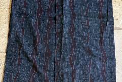 Japanese Woven Asa Double Ikat Summer Usumono Kimono Provenance - 4204319
