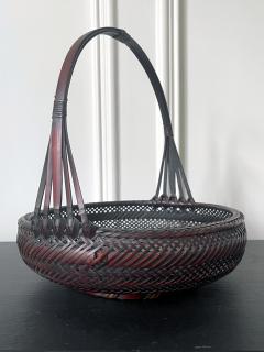 Japanese Woven Bamboo Ikebana Basket Morikago - 2002643