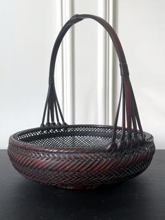 Japanese Woven Bamboo Ikebana Basket Morikago - 2002644