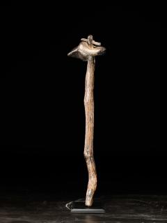 Japanese hard Wood Nyoi Sceptre with black rock finish - 4269902