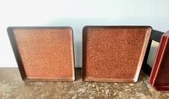 Japanese lacquer Footed Trays Set of Three - 3519719