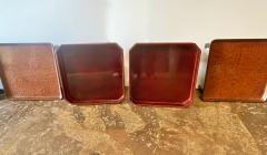 Japanese lacquer Footed Trays Set of Three - 3519721