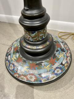 Japanese style cloisonn metal floor lamp - 2550452