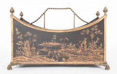 Japanned and Gilt Metal Canterbury or Utility Bin - 2679506