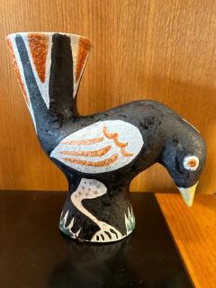 Jaque Sagan Ceramic Bird Sculpture by Jaque Sagan Vallauris 1960s - 3153849