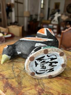 Jaque Sagan Ceramic Bird Sculpture by Jaque Sagan Vallauris 1960s - 3153851