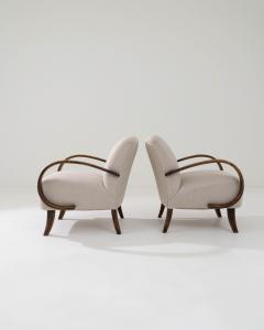 Jaroslav m dek 1960s Bentwood Armchairs by Jindrich Halabala a Pair - 3469520