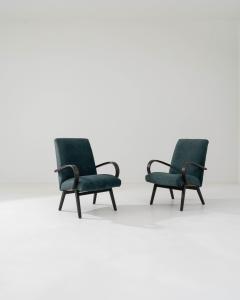 Jaroslav m dek Vintage Armchairs Designed by J Halabala A Pair - 3469506