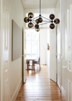 Jason Miller Jason Miller for Roll Hill Modo Chandelier 3 Sided 10 Globes Chandelier - 3014257