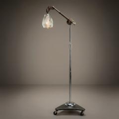 Jason Wein Industrial Adjustable Floor Lamp with Blown Glass Shade by Jason Wein - 4504581