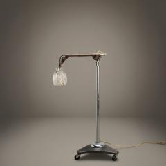 Jason Wein Industrial Adjustable Floor Lamp with Blown Glass Shade by Jason Wein - 4504583