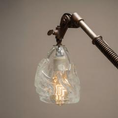 Jason Wein Industrial Adjustable Floor Lamp with Blown Glass Shade by Jason Wein - 4504586