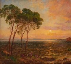 Jasper Francis Cropsey Sunset over Lake Thrasemine  - 1242859