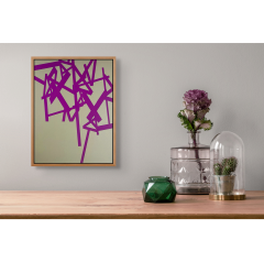 Jasper van der Graaf Untitled 2024 purple beige Abstract painting 2024 - 3970571