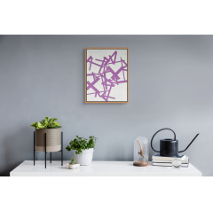 Jasper van der Graaf Untitled 2024 purple white Abstract painting 2024 - 3970563