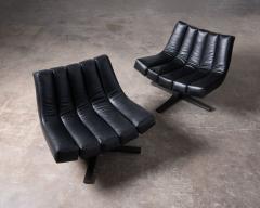 Javier Carvajal Granada Swivel Lounge Chairs for Martinez Medina Spain 1960s - 3874059