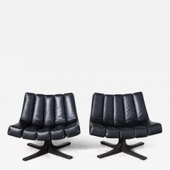 Javier Carvajal Granada Swivel Lounge Chairs for Martinez Medina Spain 1960s - 3878357