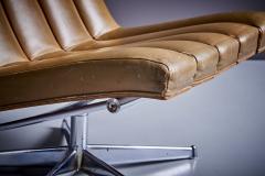 Javier Carvajal Javier Carvajal Leather Lounge Chair for Martinez Medina Spain 1960s - 3397691