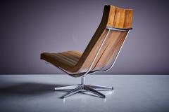 Javier Carvajal Javier Carvajal Leather Lounge Chair for Martinez Medina Spain 1960s - 3397699
