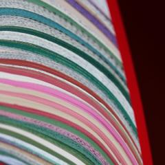 Javier Velarde Javier Velarde Boooks And Topographies N56 Dyed Paper Wall Sculpture Spain 2025 - 4602434