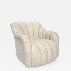 Jay Spectre CHANNELED BOUCLE SWIVEL CHAIR - 2710355