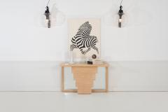 Jay Spectre Jay Spectre Console for Century Furniture Cerused Oakwood 1985c  - 4492817