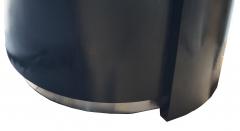 Jay Spectre Jay Spectre Eclipse Black Oak Barrel Desk Vanity Glass Top with Book Shelf - 1789803