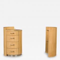 Jay Spectre Jay Spectre Vintage American Modern Cerused Oak Dressing Vanity Table - 4307247