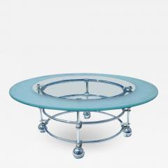 Jay Spectre Jay Spectre for Century Furniture Chrome and Glass Coffee Table - 2766552