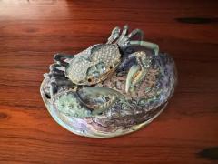 Jay Strongwater Jeweled Enameled Crab Paperweight on Abalone Shell - 3982587