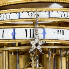 Jean Andre Lepaute 18th century Louis XVI ormolu and marble cercle tournant mantel clock by Lepaute - 4187253