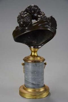 Jean Antoine Houdon Pair of miniature bronze figures of Le Baiser Donne Le Baiser Rendu  - 4757234