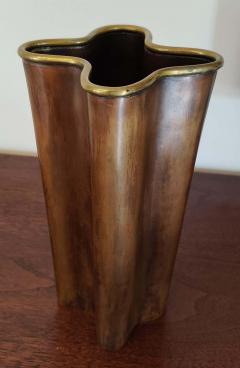Jean Arp Jean Arp Inspired Copper Bronze Amoeba Flower Vase Lawrence Essentials 1980s - 2929014