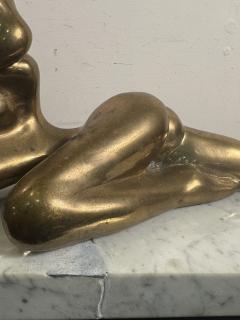 Jean Arp MODERNIST BRONZE RECLINING NUDE ON MARBLE BASE MANNER OF JEAN ARP - 4404808