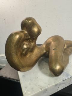 Jean Arp MODERNIST BRONZE RECLINING NUDE ON MARBLE BASE MANNER OF JEAN ARP - 4404810