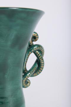 Jean Austruy Green Ceramic Vase - 4393764