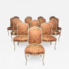 Jean Baptist Cresson Louis XV 14 Dining Chairs France 18th C Christies - 3426274