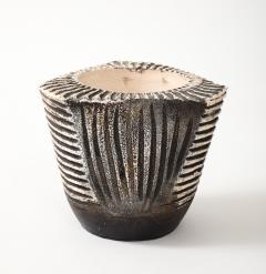 Jean Baptiste Bernard Delay Jean Besnard Brown White Stoneware Dish 1934 signed JB  - 4509589