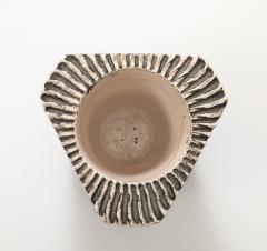 Jean Baptiste Bernard Delay Jean Besnard Brown White Stoneware Dish 1934 signed JB  - 4509591